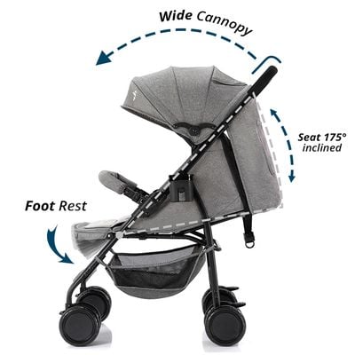 Teknum Trip Plus Stroller Grey